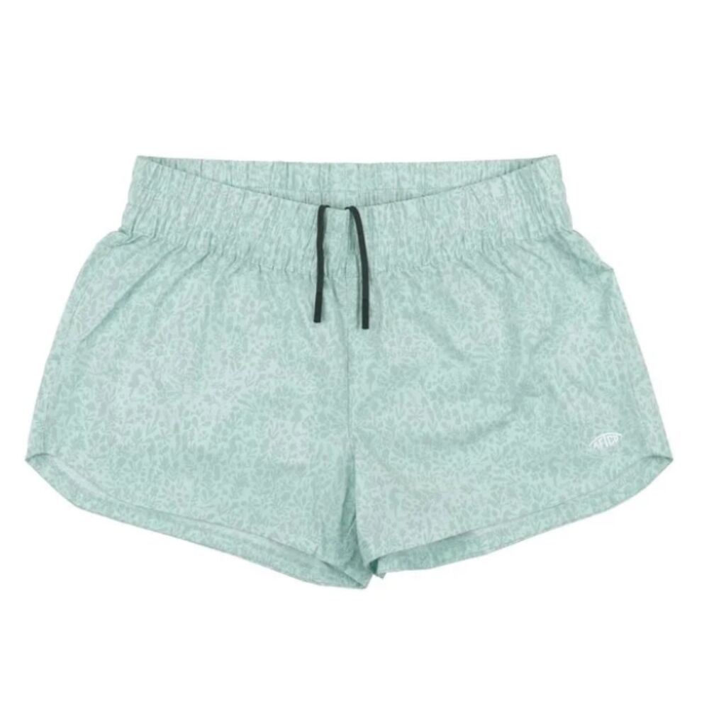 AFTCO Sandbar Shorts XL NWOT Mint Coastal Print Performance Shorts W205